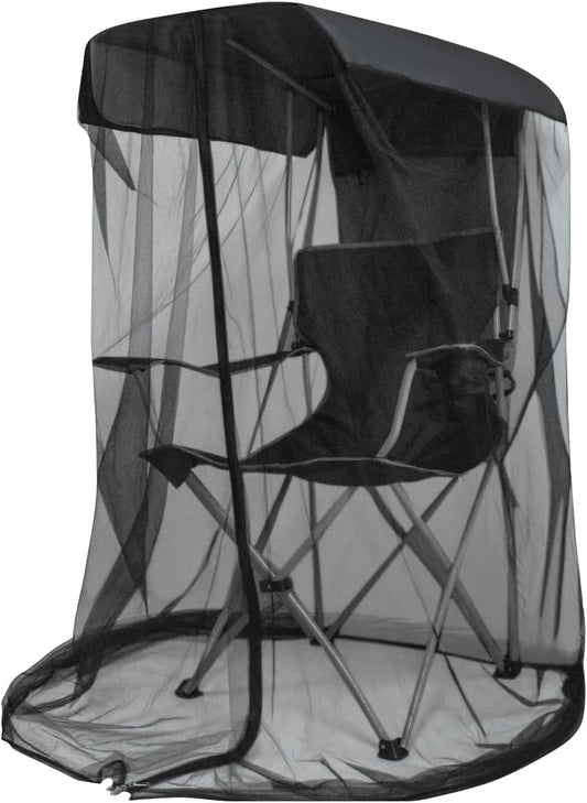 Mosquito Net for Outdoor Canopy Chair, 63"*35"*32", Bug Barrier Mosquitos Mesh Tent with 2 Zipper Opening, Waterproof Roof for Fishing Camping Chairs Outdoors, Not Included Chair