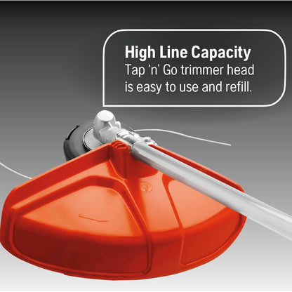 Husqvarna 122LK Grass Trimmer, 22-cc 2-Cycle, 17-inch Straight Shaft Gas Trimmer with T25 Head, 967628201