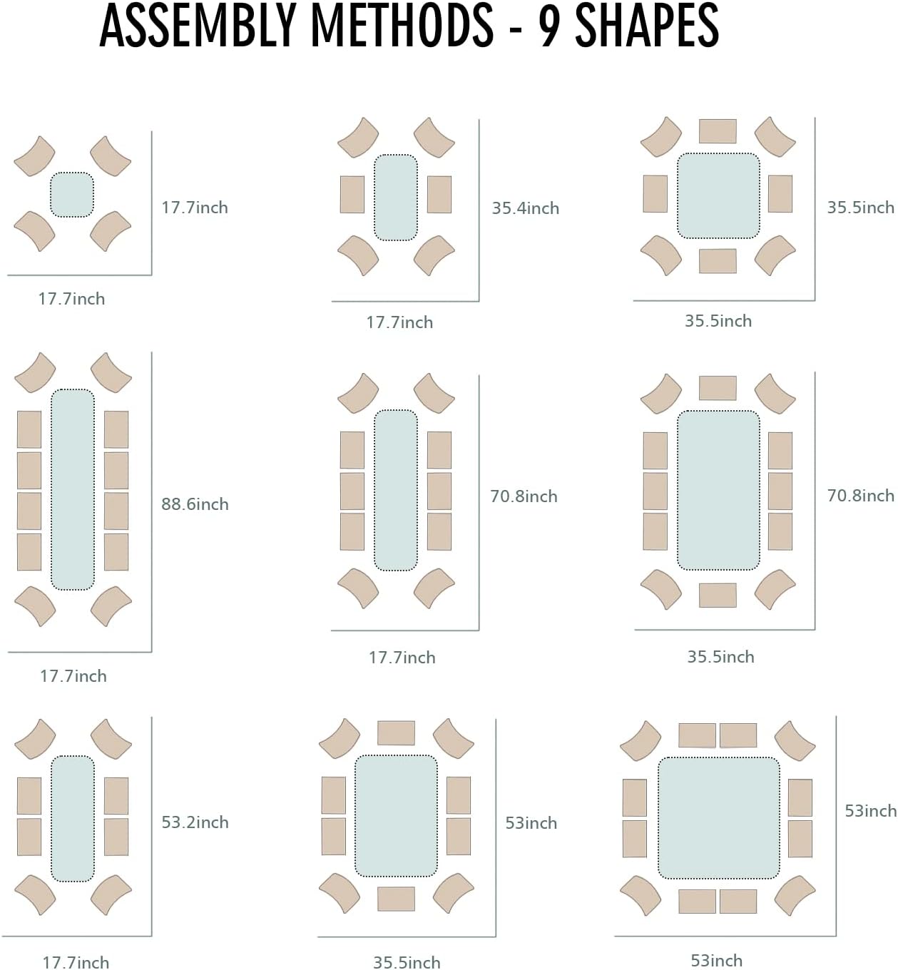 BPS 9-in-1 Metal Raised Garden Bed, 6x3 FT Galvanized Planter, Extra Tall 17" Design for Vegetables and Flowers