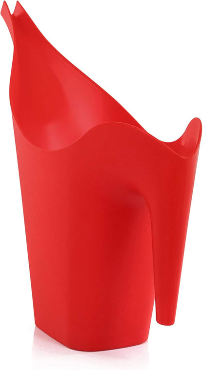 Mintra 1/2 Gallon Plant Watering Can, Indoor Outdoor Water Can for Plants, Long Spout Plastic Water Pitcher for Watering Flower Succulent, Durable and Lightweight, 2L/68 oz, 1 Pack, Red