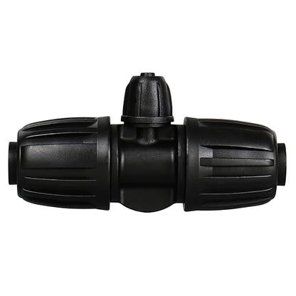 Drip Irrigation Fittings: 1/2 Inch Drip Tubing (1/2" ID x 0.65" OD) to 1/4 inch Irrigation Tubing Anti-Drop Locked Barbed Reducing Tee for Gardening Landscape (Pack of 10)