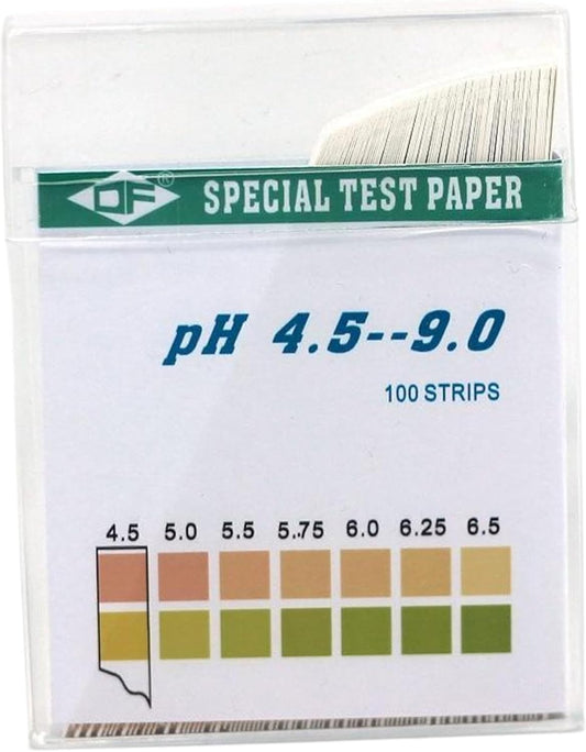 Soil Test Kit, 100PCS 4.5-9 Range Soil Testing Kit, Easy to Use Soil Tester Paper, Water and Soil Test Kit for Lawns Garden Yard Home Home