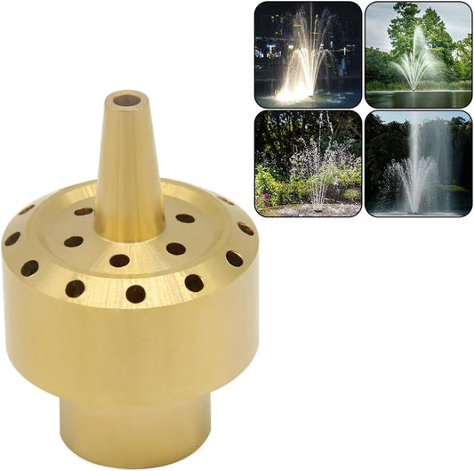 Hooshing Fountain Nozzle Heads 1/2" DN15 Brass Column Porous Dispersion Water Spray Nozzles Sprinkle Outdoor Garden Pond Pool