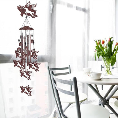 Outdoor Flying Pigs Wind Chimes Decoration, Blessing Wind Bells, Memorial Wind Chimes, Pigs Wind Catcher, Fly Pig Decor, 7 Fly Pigs Wind Chime for Home, Balcony, Tree, Festival Decor, Gifts for Mom