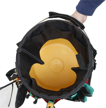 Gardening Tools Organizer 5 Gallon Bucket Boss Storage Management with Handle, Waterproof 42 Pockets Tools Holder Bag Multi-Purpose Trays Organizer, Insert Bucket for Garden Working