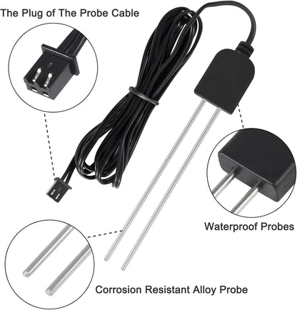 5 Sets Soil Moisture Sensor, Resistive Soil Moisture Meter, Soil Hygrometer Sensor Test Kit with Corrosion Resistant Probe Digital Analog Signal Output for Garden Automatic Watering System