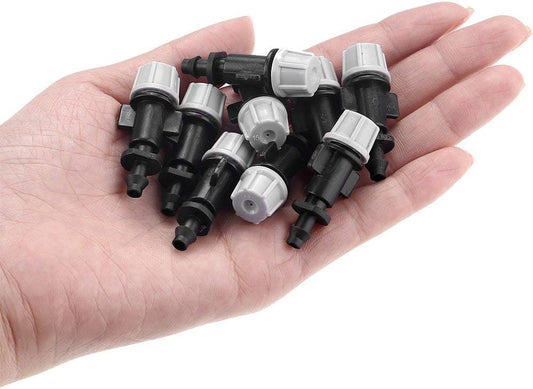 50pcs/Set Misting Nozzles Plastic Sprinkler Atomizer Nozzles for Patio Garden Agricultural Greenhouse Drip Irrigation Outdoor Cooling System