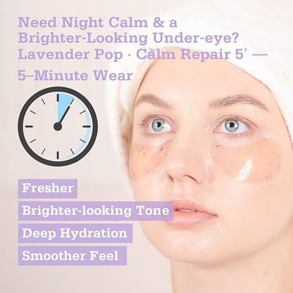 Lavender Hydrogel Under Eye Patches 28 Pairs 5 Minute Calming Hydrating Eye Mask for Puffy Eyes and Dark Circles Relaxing Cooling Under Eye Pads Ophthalmologist Tested