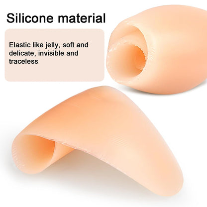 Silicone Knee Pads,Adhesive Knee Brace KneePad for Skiing Skating,Snowboarding,Ateboarding,Roller Skating,Rollerblading,Dancing,Unisex,Skin,L