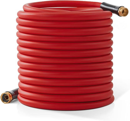 Garden Hose 150 ft x 5/8” Hot/Cold Heavy Duty Water Hose,-50°F to 190°F,Burst 600Psi Flexible Upgraded Rubber Hoses,3/4” Solid Fittings for All-weather Outdoor Lawn & Garden