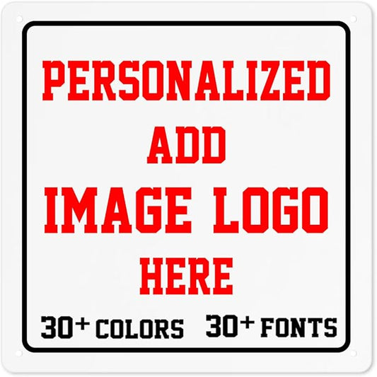 Custom Signs Outdoor，12x12inch Personalized Metal Parking Signs For Business,Intersection Signs,Road Signs,Outdoor Garden Signs,Workplace,Office,Home,Hazard Decorative Signs.