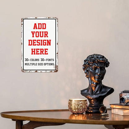 Custom Signs Outdoor，8x12 Personalized Metal Parking Signs For Business,Intersection Signs,Road Signs,Outdoor Garden Signs,Workplace,Office,Home,Hazard Decorative Signs., Vintage-Vertical