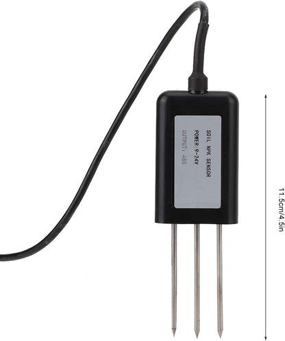 Soil NPK Sensor,Soil Tester Soil Sensor,Soil Detector Intelligent for Greenhouse Breeding Soil Professional Soil Npk Sensor