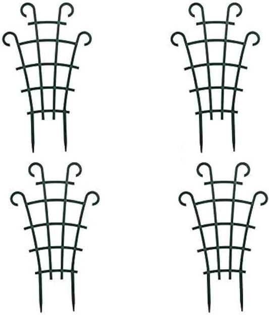 Trellis for Potted Plants, Stackable Small Indoor Plant Trellis for Climbing Plants Outdoor for Vine Ivy Hoya Houseplants Flower Plant Support, 4 Pack