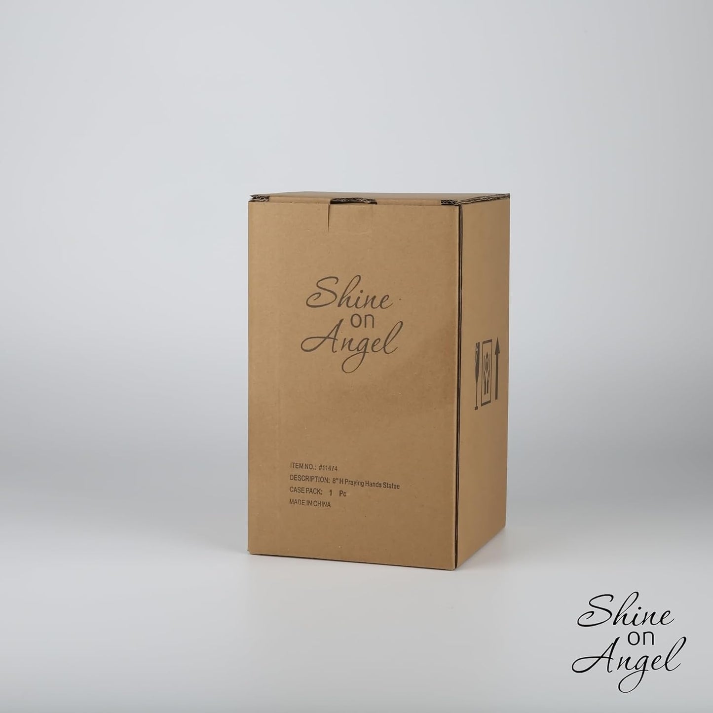 12" Angel Wings Embracing Cross and Calla Lily Garden Statue Memorial Statue