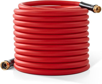 Garden Hose 100 ft x 5/8” Hot/Cold Water Hose,-50°F to 190°F,Burst 600Psi Flexible & Lightweight Upgraded Rubber Hoses,3/4” Solid Fittings for All-weather Outdoor Lawn & Garden