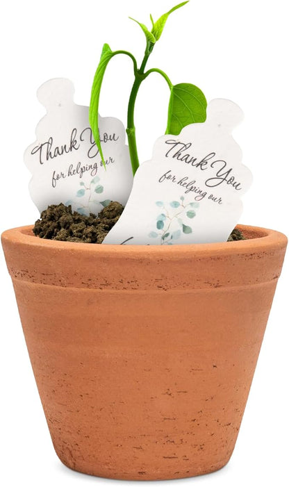 Baby Bottle Shaped Seed Paper – 15 Green Baby Shower Favors for Guests with Wildflower Seeds, Writable & Plantable, Gender Reveal, Birthday Gifts for Guest