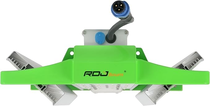 RDJ Bouns 240W Led Grow Light with UV IR, Adjustable Panel Angle, 0-100 Dimmer, Daisy Chain, 2x4 Grow Lights for Indoor Plants Full Spectrum Perfect for 4x2,3x4 Tent