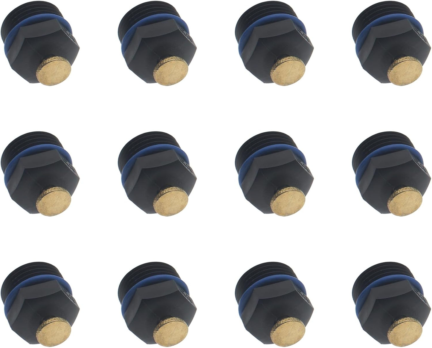 12 PCS Garden Misting Nozzles 1/2 Inch Male Thread Atomizing Sprinkler Universal Adjustable Agricultural Irrigation Emitters for Garden Lawn Watering