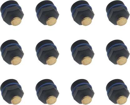 12 PCS Garden Misting Nozzles 1/2 Inch Male Thread Atomizing Sprinkler Universal Adjustable Agricultural Irrigation Emitters for Garden Lawn Watering