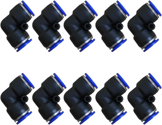 12mm Od Air Line Elbow Union, Push To Connect Air Fittings, Push Elbow Push Air Fitting (10 Pack)