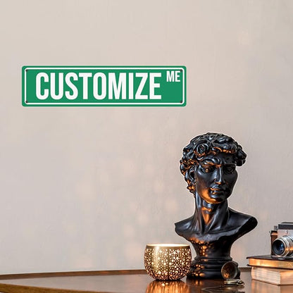 Bulk Custom Aluminum Sign Custom Signs Outdoor Metal Sign, Customized Sign Personalized Metal signs Add Text Logo Image For Garden Office Business Farm Home Bar Indoor Outdoor 4"x16"