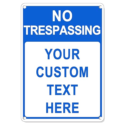 Custom Sign Outdoor 14x10 Inches Vertical, Metal Gate Sign Personalized for Outside, Customized for Home, Office, Garage, Porch, Delivery Signage, .040 Aluminum, Rust Free, Waterproof(Color-Header)