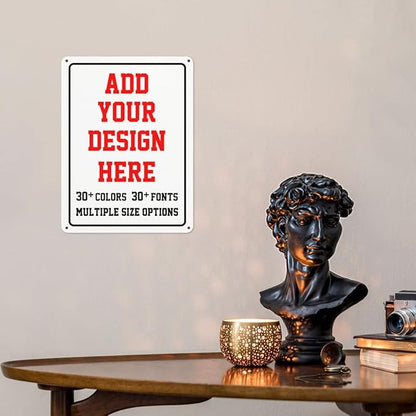 Custom Signs Outdoor，6x8inch Personalized Metal Parking Signs For Business,Intersection Signs,Road Signs,Outdoor Garden Signs,Workplace,Office,Home,Hazard Decorative Signs., Vertical