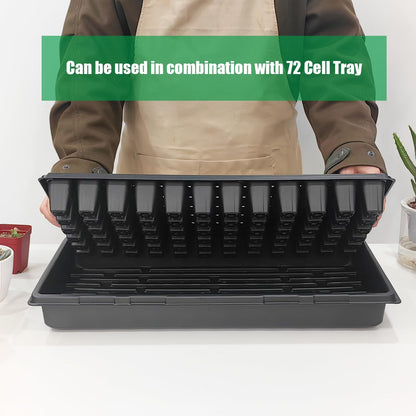18-Pack 1020 Seedling Trays with Holes - Extra Strength Heavy Duty,10" x 20", Reusable 1020 Nursery Trays for Seed Germination, Plant Propagation, Garden Seed Starter and Microgreens