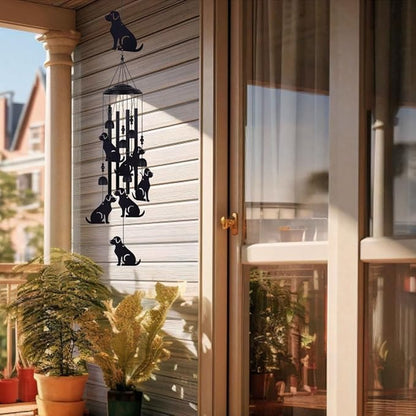 Dogs Wind Chimes Outdoor, Memorial Wind Chimes, Mobile Bells, Music Wind Catcher, Puppy Wind Chime for Home, Tree, Yard, Patio, Garden Decoration, Festival Gifts for Mom, Xmas Gifts for Dog Lovers