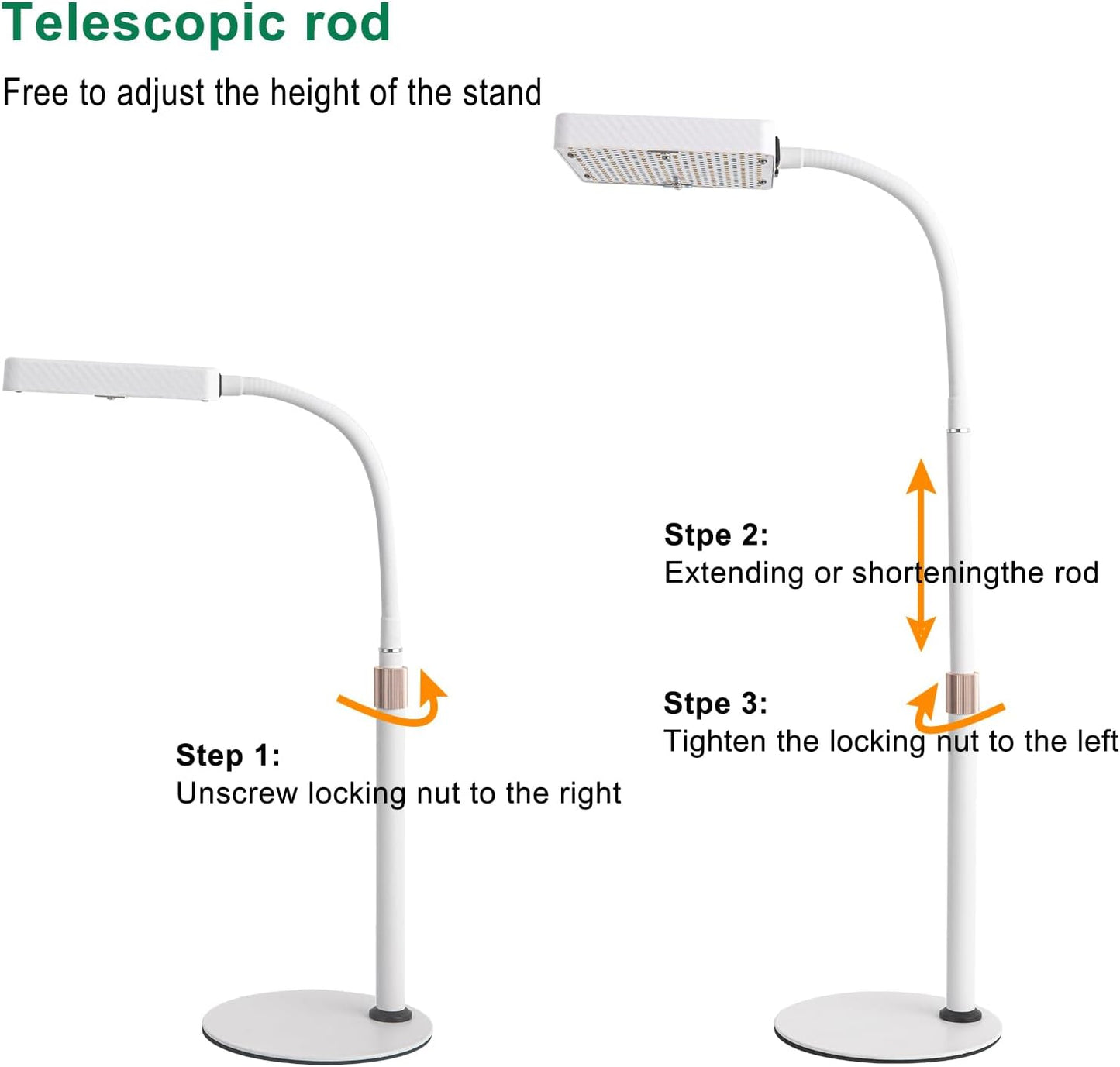 Tabletop Grow Light for Seed Starting, 25 Watt Brightest Bonsai Plant Light, Adjustable Height 16"-24" Desk Grow Lights for All Indoor Plants, Daisy Chain Function, On/Off Switch
