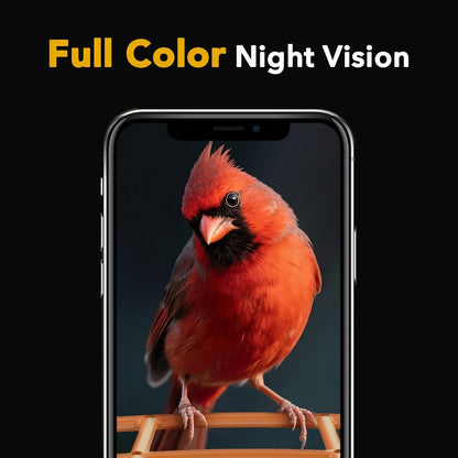 PeckCam® Bird Feeder with Camera - 4MP 2K Live AI Bird Species Identification Instant Arrival Alerts - Smart Cameras Birds Feeders Solar Powered Birdwatching Gift for Birdlover Mom Dad, 2.4GHz WiFi