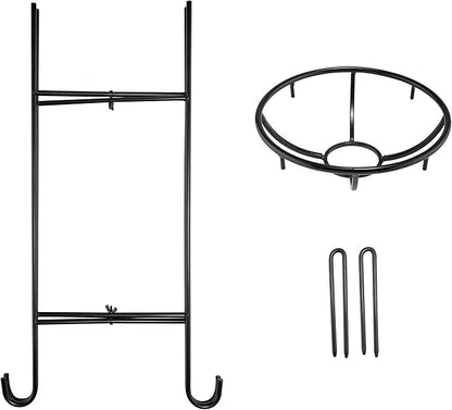 Alpine Corporation 24" Tall Indoor/Outdoor Metal Gazing Globe Display Stand
