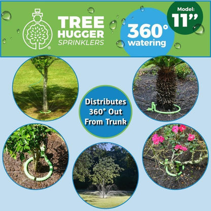 Tree Sprinkler with 360° Outward Direction, Water Sprinkler for Trees That Reaches The Nutrition Zone for Tree Root Watering (11")