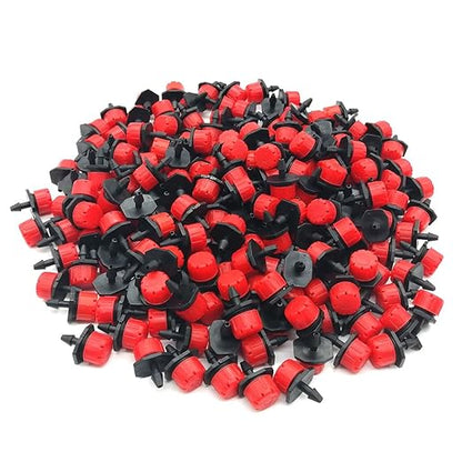 100pcs 360 Degree Adjustable Irrigation Drippers Sprinklers, 1/4 Inch Emitters Drip for Watering System by Korty