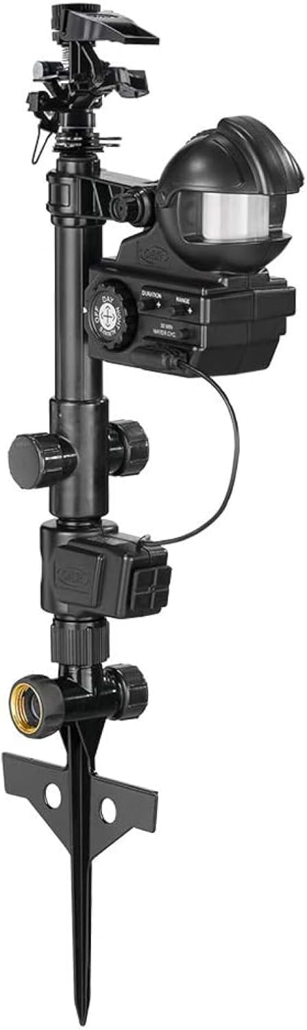 Enforcer Motion-Activated Sprinkler Black