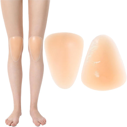 Silicone Knee Pads,Adhesive Knee Brace KneePad for Skiing Skating,Snowboarding,Ateboarding,Roller Skating,Rollerblading,Dancing,Unisex,Light Skin,M