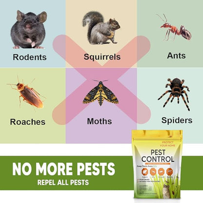 Pest Control, Rodent Repellent, Mouse Repellent, Spider Repellent, Mice Repellent Indoor, Rat Repellent Outdoor, Peppermint Balls for Rodents, Ants, Roach, Pest Repellent,Safe for Kids and Pets-10P