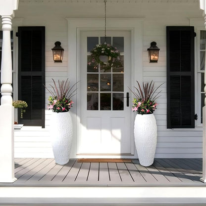 Welcome Fiberstone Planter, Fiberstone Large Indoor Plant Pots, Planter for Indoor/Outdoor