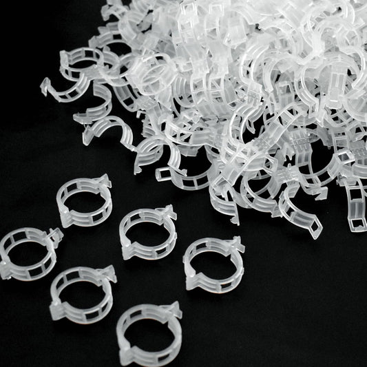 200 Pcs Plant Support Garden Clips, Tomato Clips, Crop Clips for Vine Vegetables, Fixing Tomato, Sweet Pepper, Eggplant, Makes Plants Grow Upright and Healthier