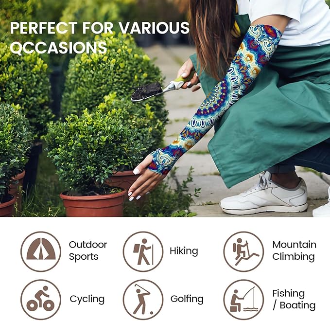 Gardening Sleeves for Women Farm Sun Protection Thorn Proof Cooling Arm Sleeves to Cover Arms for Garden Sports