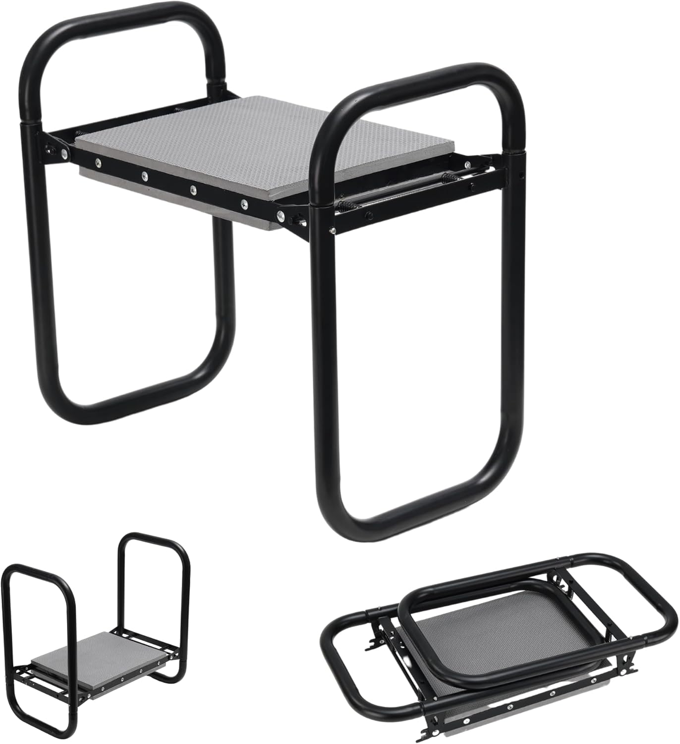 Padded Foldable Garden Kneeler and seat, Sturdy-2 in 1 Garden Stool with Cushion, Portable Gardening Tool for Outdoor use，Ergonomic Stool for Gardening with Durable Support,