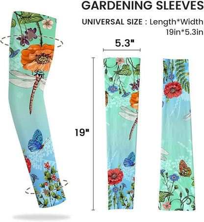 Gardening Sleeves Farm Sun Protection Arm Cooling Sleeves Thorn Proof Garden for Women Men with Thumb Hole