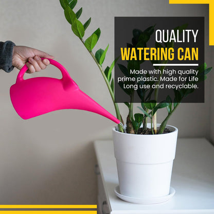 KP KOOL PRODUCTS 1 Pack Half (1/2) Gallon House Plant Watering can - Small Water can with Long spout - Indoor Watering can for Outdoor Plants and Garden - BPA Free Plastic (Pink)