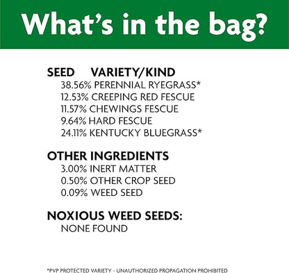 Scotts Professional Turfgrass Seed Sun and Shade Mix, Uncoated, 99.9% Weed Free, 50 lbs.