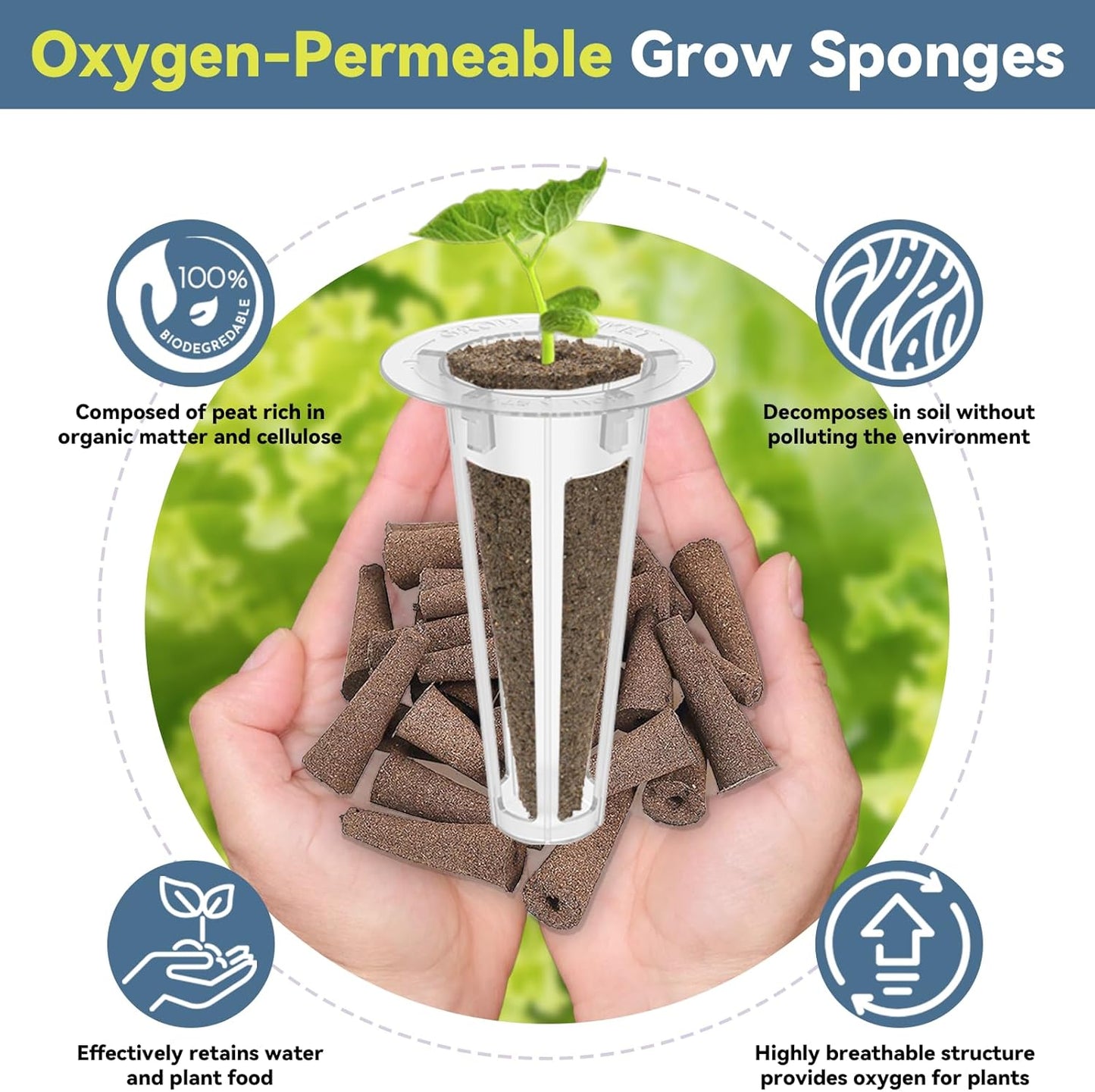 LYKOCLEAN Mix Salad Seed Pods for Aerogarden, Ahopegarden, iDOO Hydroponics Growing System Indoor Herb Garden, 400+ Seeds(18-Pods)