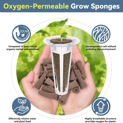 LYKOCLEAN Mix Salad Seed Pods for Aerogarden, Ahopegarden, iDOO Hydroponics Growing System Indoor Herb Garden, 400+ Seeds(18-Pods)