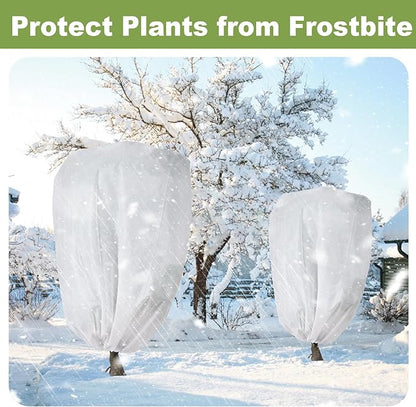 Winter Cloth Plant Protection Covers 10 FT x 20 FT Reusable Cold Weather White Plant Covers Outdoor - Outdoor Frost Cloth for Seasonal Delay