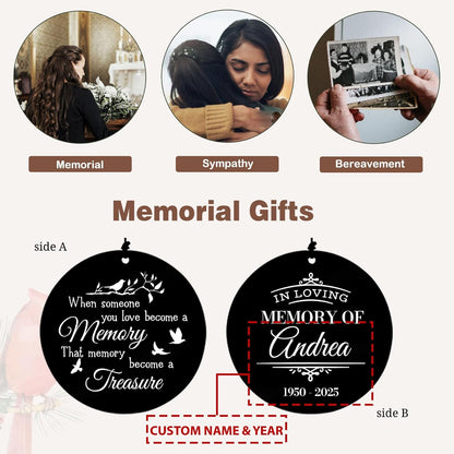 Personalized 36" Memorial Wind Chimes, Bereavement Gift to Honor a Loved One's Remembrance, Sympathy Gift for Loss of Mother Father Husband, for Outdoor Garden