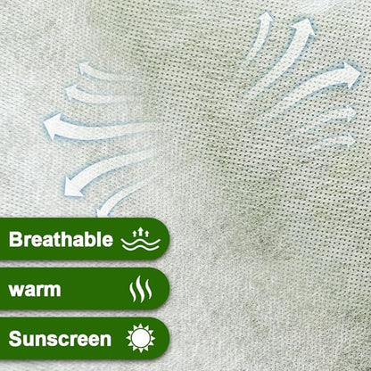 Plant Covers Freeze Protection 10 x 50 FT 1.2oz/yd² Frost Cloth Blankets for Outdoor Plants in Winter, Floating Row Cover for Vegetable Garden